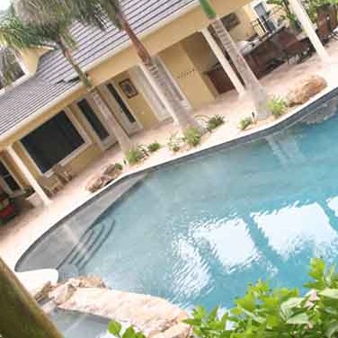 residential tropical swimming pool